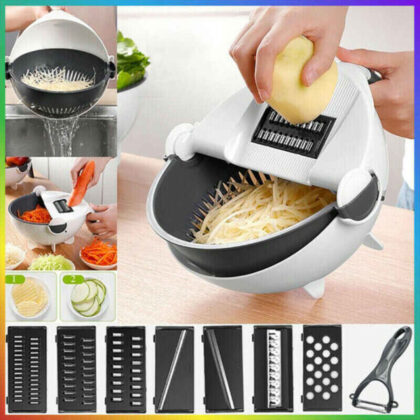 VEGETABLE CUTTER WITH DRAIN BASKET