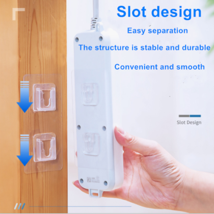 Plastic transparent Double-Sided Adhesive Wall Hooks
