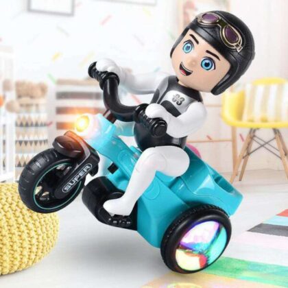 Tricycle Electric Dance Hero Toys For Kids Music Flashing Lights Rotating 360 Action Figure 1299+200 Delivery Charges